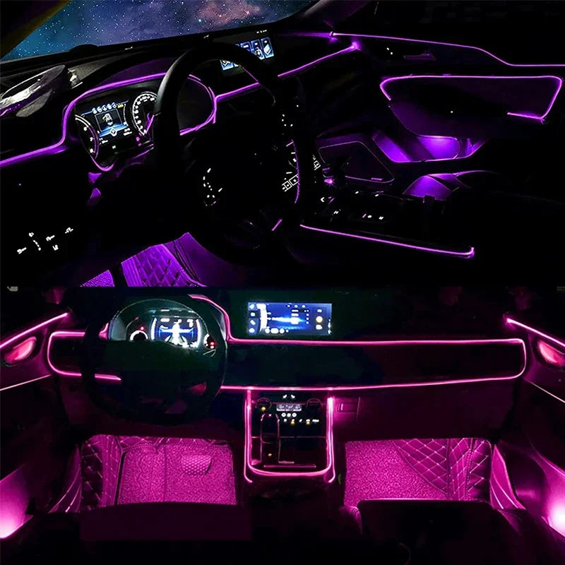 Neon Glow Car Interior Lights